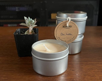 4oz Handmade Organic Soy Wax Candle (Zero Waste!) - CHAI LATTE