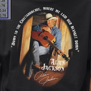 Alan Jackson vintage grafisch T-shirt - The King of Traditional Country - country-muzieklegende uniseks T-shirt