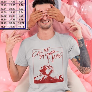 Amore tra persone dello stesso sesso, Maglietta del film Chiamami col tuo nome, Regalo per lui, per lei, Unisex, Maglietta, Camicia, T-shirt, Felpa girocollo, Felpa con cappuccio, Softstyle da donna