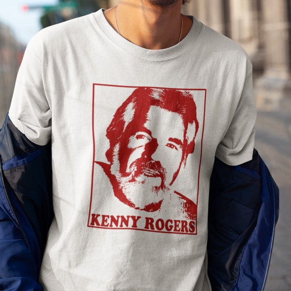 Kenny Rogers shirt, American singer, songwriter, Gift for him, her, Unisex, Tee, shirt, T shirt, Crew Sweatshirt, Hoodie, Women's Softstyle