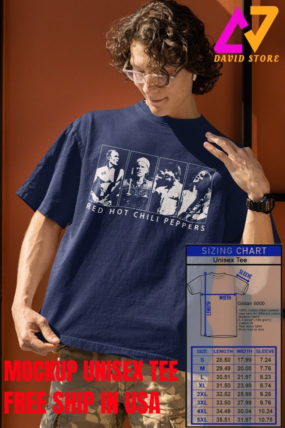 RED HOT CHILI PEPPERS Tシャツ ネイビー