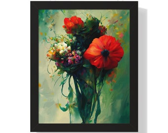 Poppies Framed Art Print | Premium Floral Poster