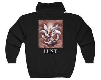 Lust Hoodie | Unisex Heavy Blend Full Zip Hoodie