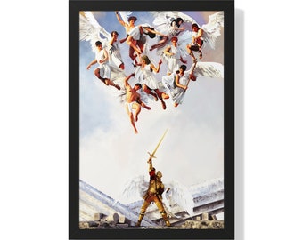 Greed Framed Poster | Archival Quality, Angel Art