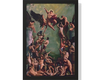 Gluttony Framed Poster | Premium Seven Deadly Sins Art