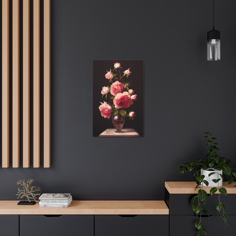 Baroque Roses | Premium Canvas Gallery Wrap - Etsy
