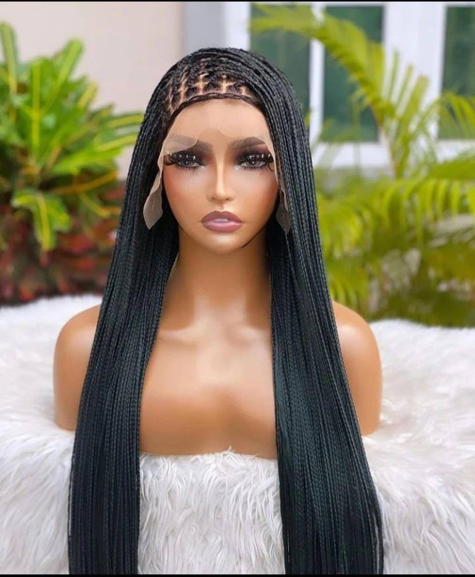 360 Lace Micro Knotless Braid Wig, 28/30 Inches, Knotless Braids 360 Lace Wig, Long Length Etsy
