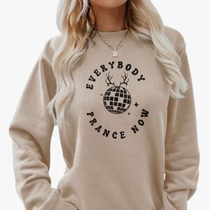 Womens Christmas Sweatshirt, Christmas Sweater, Christmas Crewneck, Disco Sweatshirt, Retro Sweaters for Women, Christmas Gift