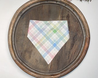 Easter Plaid Scrunchie Bandana for Dogs & Cats  - Pet Accessory