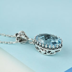December Birthstone Sky Blue Topaz Gemstone 925 Sterling Silver ...