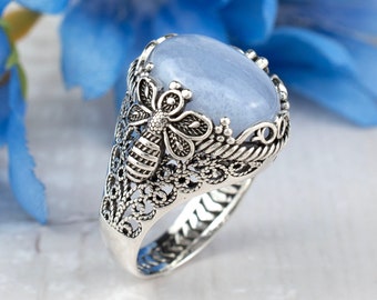 MAIDEN Silver925 リング Sterling Silver Wide Nordic Midi Band Ring, Artisan Made