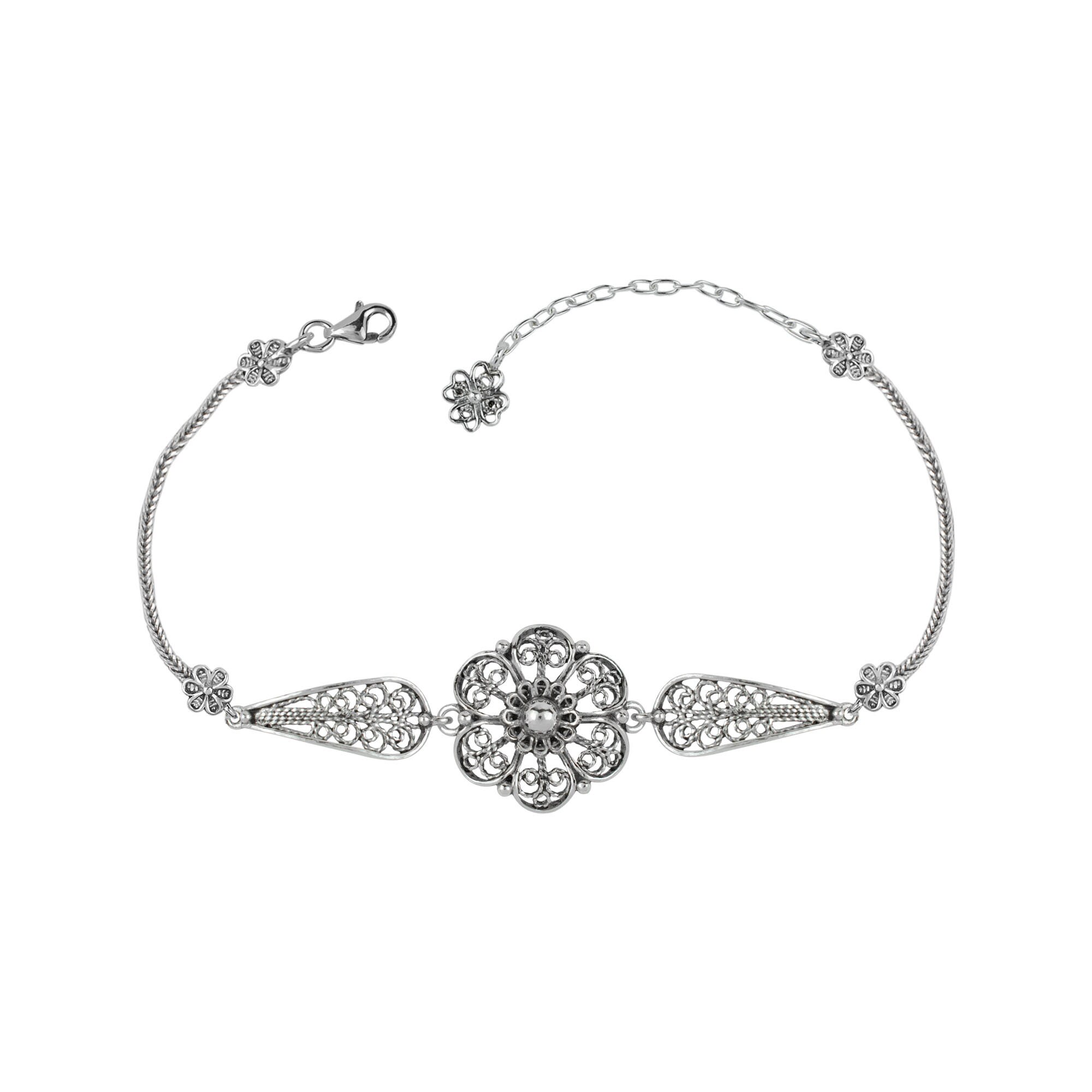 [wingbling] 925Silver☆LIA Daisy Silver Ball Bracelet Amazon.com: Cute Daisy Bracelet for Women Sterling Silver
