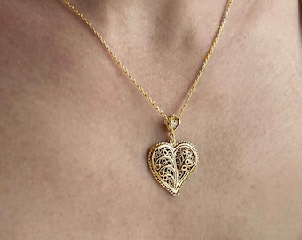 Vintageparts 6 Ciondoli A Cuore In Filigrana Con Albero Della Vita – Argento Anticato, 18x17 Mm, Per Gioielli Fai Da Te