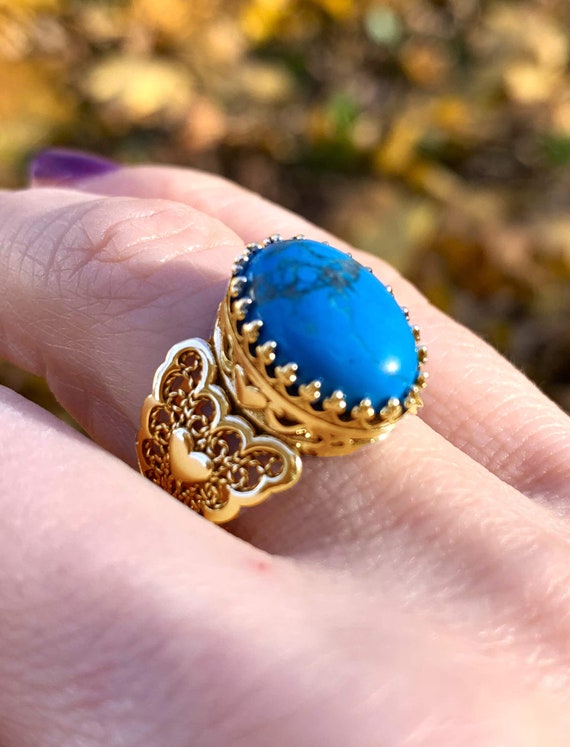 Lapis Lazuli Gemstone Gold Plated 925 Sterling Silver