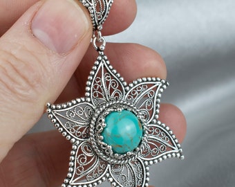 Jeweloporium Collana con ciondolo ovale rotondo in argento sterling 925