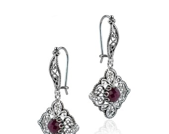 Kingsley Ryan - Orecchini a cerchio in argento sterling con sfera da 14 mm Kingsley Ryan - Orecchini a cerchio in argento sterling con sfera da 14 mm
