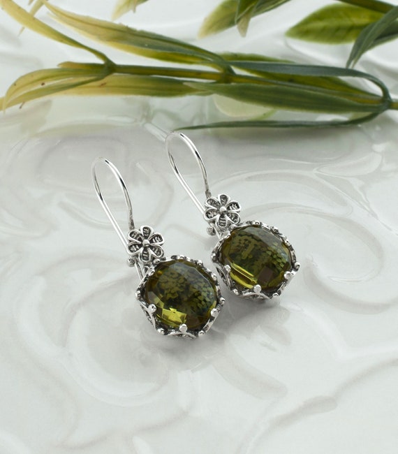 Sterling Silver Sky Blue Topaz Filigree Flower Stud Jacket Earrings Sterling Silver Sky Blue Topaz Filigree Flower Stud Jacket Earrings