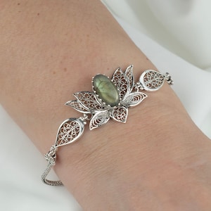 Silver filigree bracelet - Etsy 日本