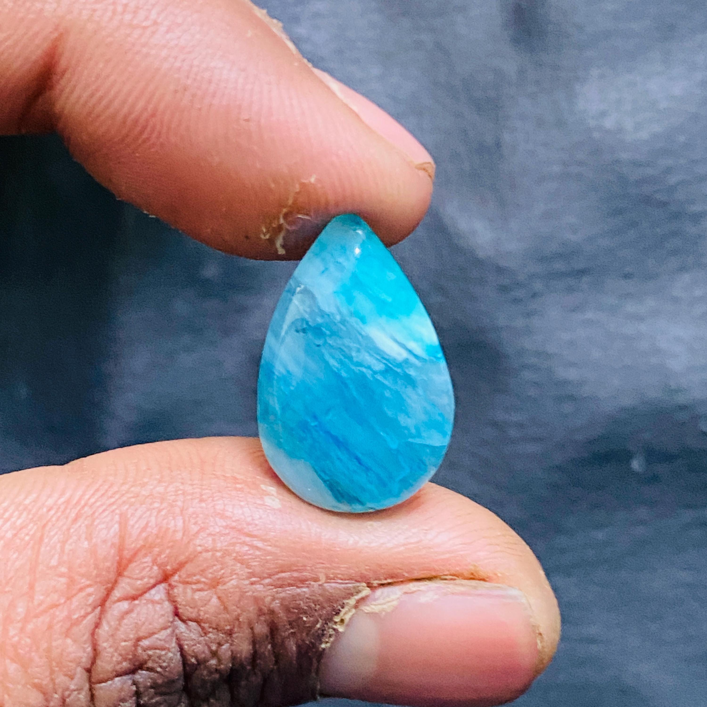 OUTSTANDING  Peru Opal Genuine Blue Peruvian Opal Gemstone Top Quality Peruvian Opal Cabochon  Semi Precious