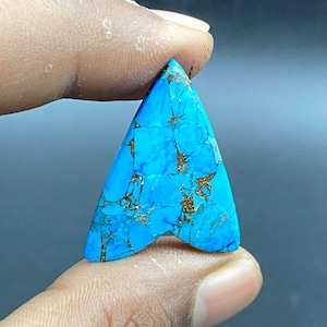 AAA+ Blue Mohave Turquoise Fancy Shape Loose Smooth Polished Gemstone, Blue Mohave Turquoise