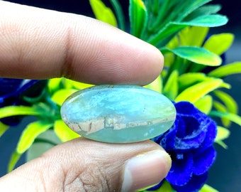 AA+ Top Beautiful Peru Opal 100 %Natural Blue Peruvian Opal Gemstone Top Quality Peruvian Opal Cabochon  Semi Precious