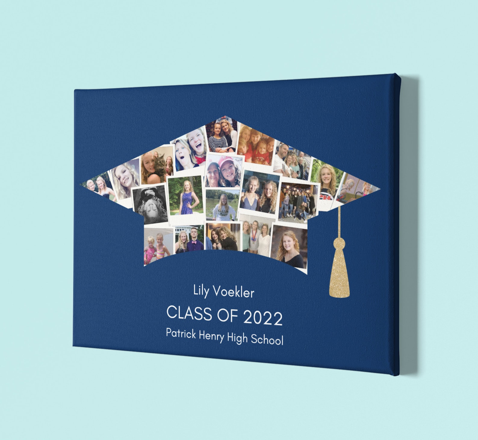 Graduation Photo Collage Template Graduation Gift Photo Etsy