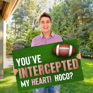Promposal Poster Football Hoco Proposal Idea Homecoming Promposal Football Players