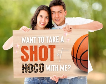 Basketball Promposal Poster: Take a Shot at HOCO (Digital Download)