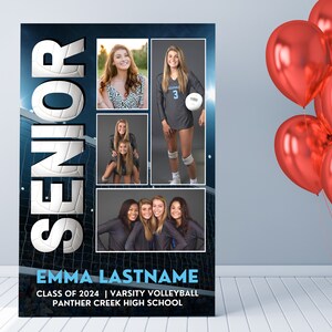 Senior Night Poster Template for Volleyball High School - Etsy