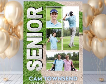 Senior Night Poster Template for Golf, High School Poster Template, Class of 2026