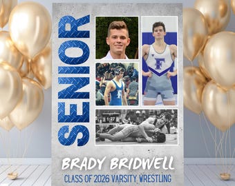 Senior Night Poster Template, Any Sport, High School Poster Template, Class of 2026