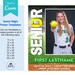 Softball Poster Template for Senior Night, High School Poster Template ...