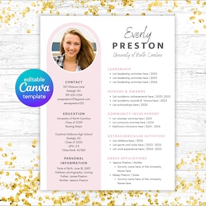Sorority Resume Template for College Sorority Rush Resume for Sorority Recruitment Potential New Member Resume