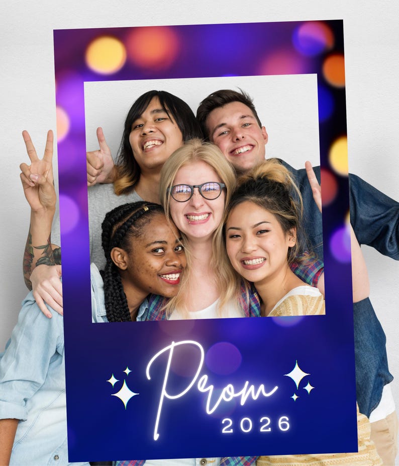 Prom Frame Prom 2026 Photo Booth Prop, Selfie Frame for Prom (digital Download) - Etsy