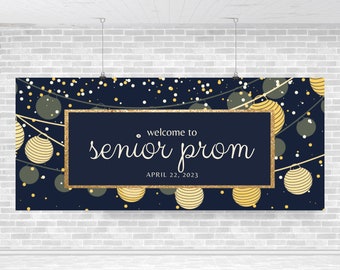 Starry Night Banner Template, 6-Foot Banner Template for Prom, Dance, Party or Event