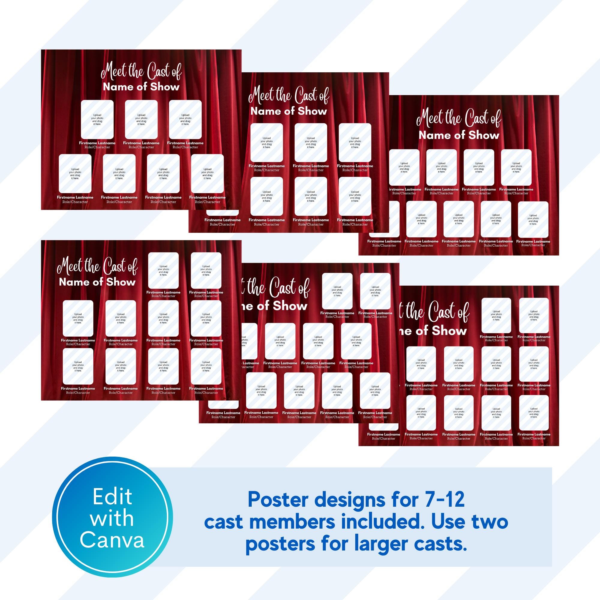 Theater Poster Template for Cast Community Theater Poster for Musical ...