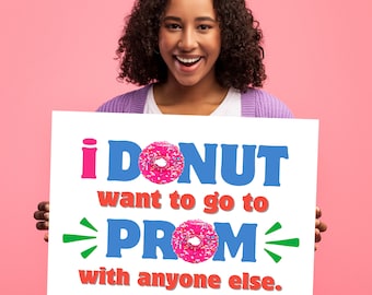 Donuts Promposal Poster, Promposal Poster Idee voor Donut Lover