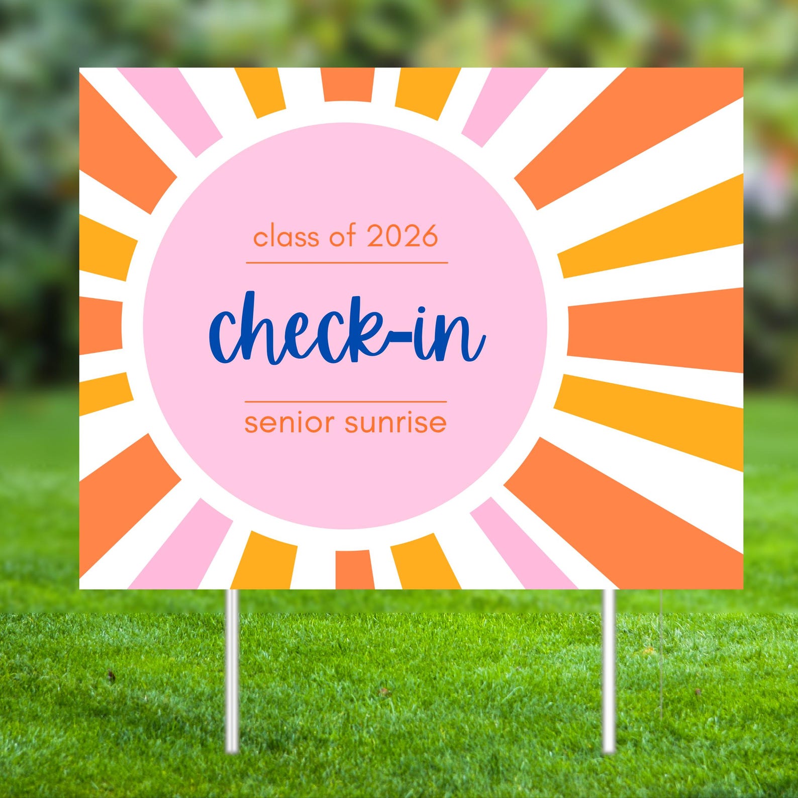 Senior Sunrise or Sunset Signs and Ticket Templates, Class of 2026 ...