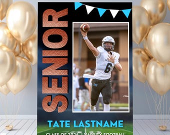 Senior Night Poster Template for Football, Senior Football Poster Template, Class of 2027