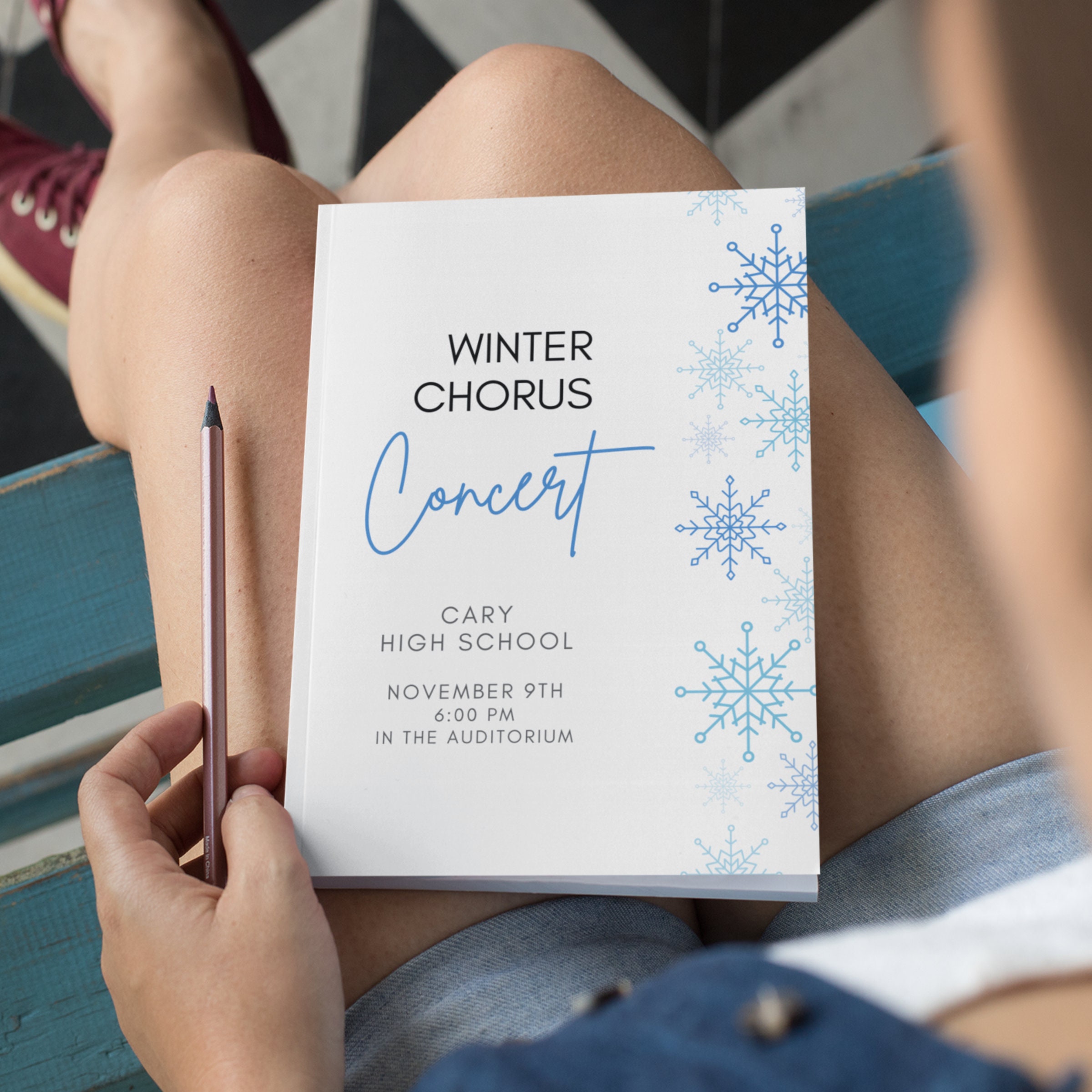Editable Winter Concert Program Template - Holiday & Christmas Music ...