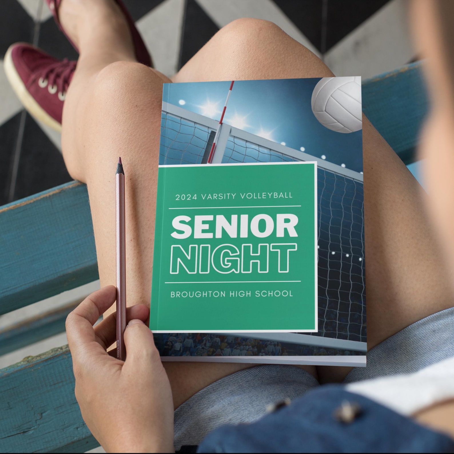 Event Program Template for Volleyball Senior Night Program Volleyball ...