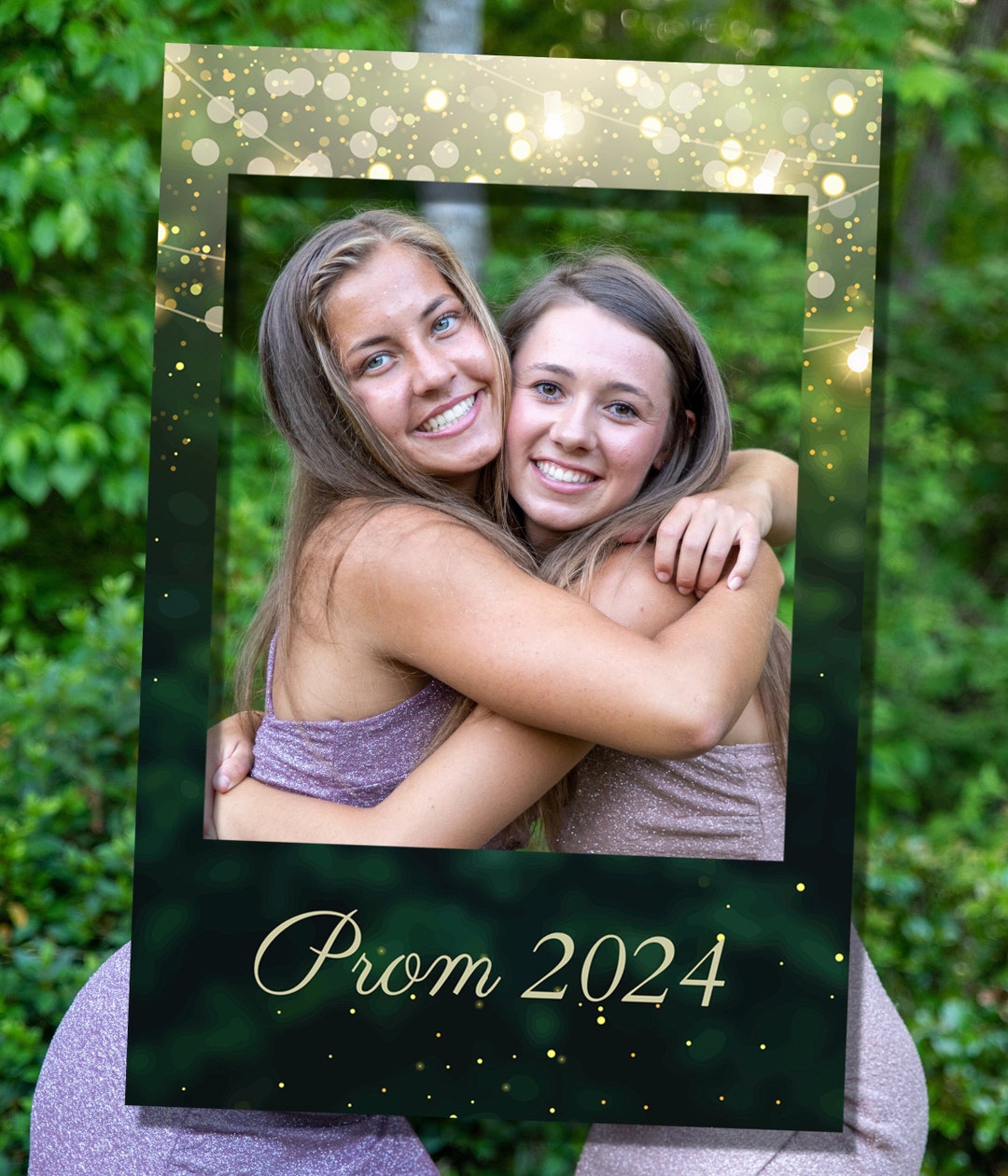 Prom Frame Buy Enchanted Garden Prom Photo Booth Frame, High School Prom 2024 ...