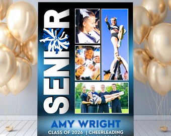 Cheerleading Poster Template, Cheer or Dance Team Senior Night, Class of 2026