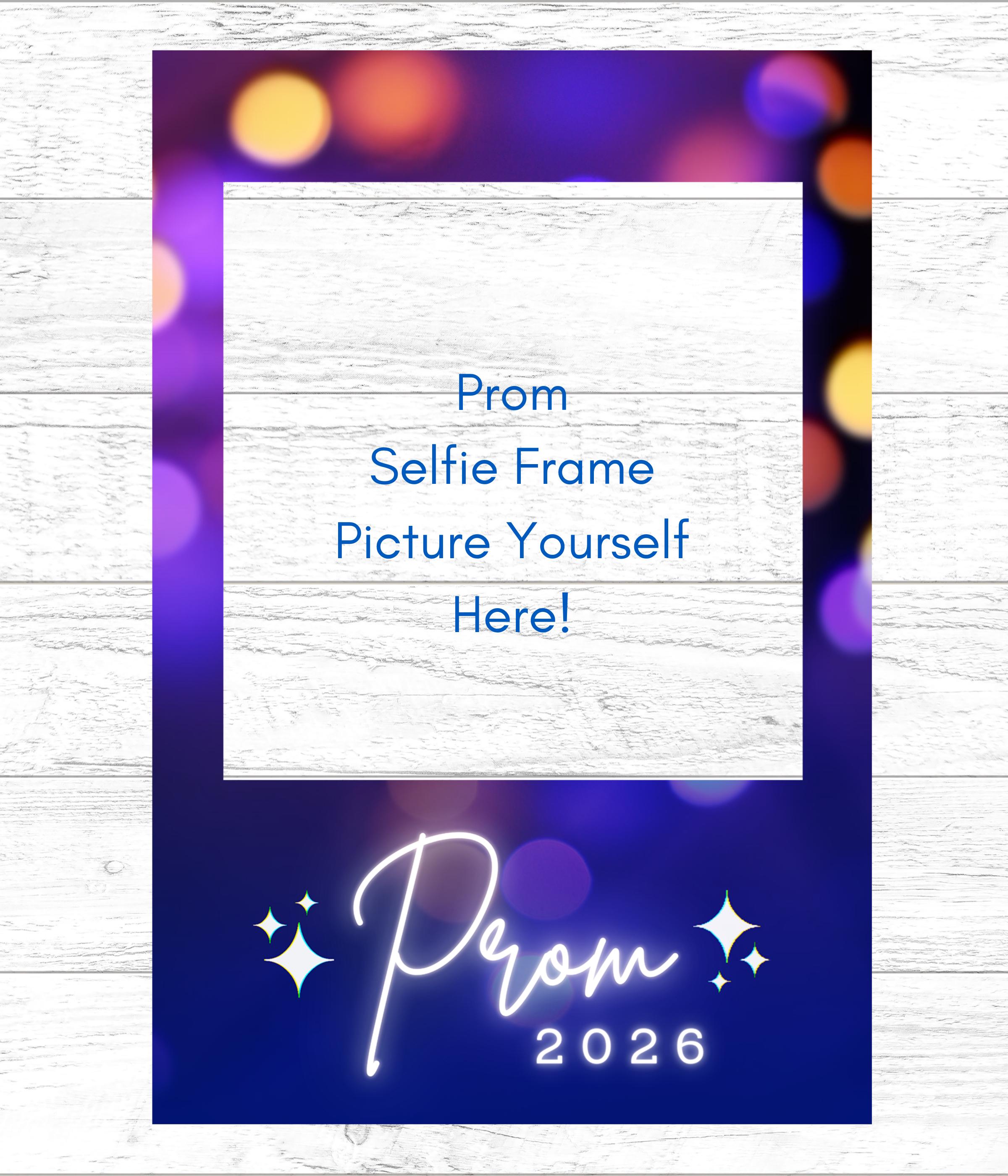 Prom Frame Prom 2026 Photo Booth Prop, Selfie Frame for Prom (digital Download) - Etsy