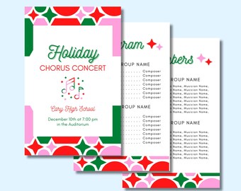 Band Christmas Concert Program Template Hq Printable Documents