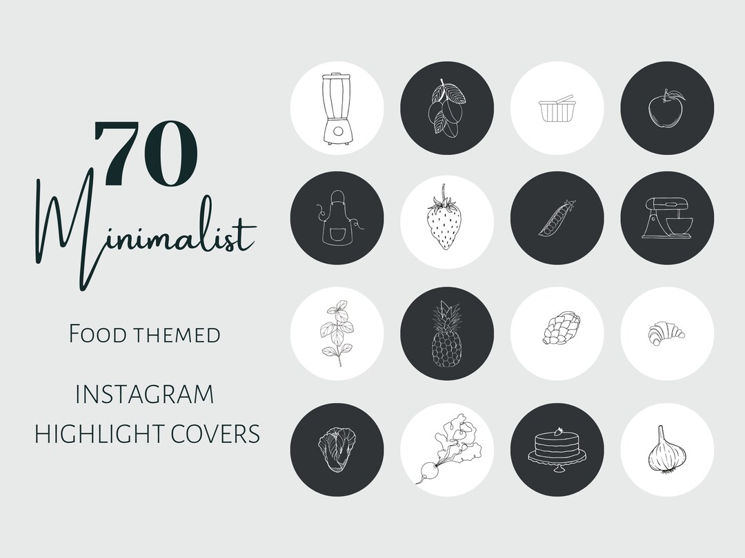 Instagram Highlight Covers Black and White Highlight Covers Etsy