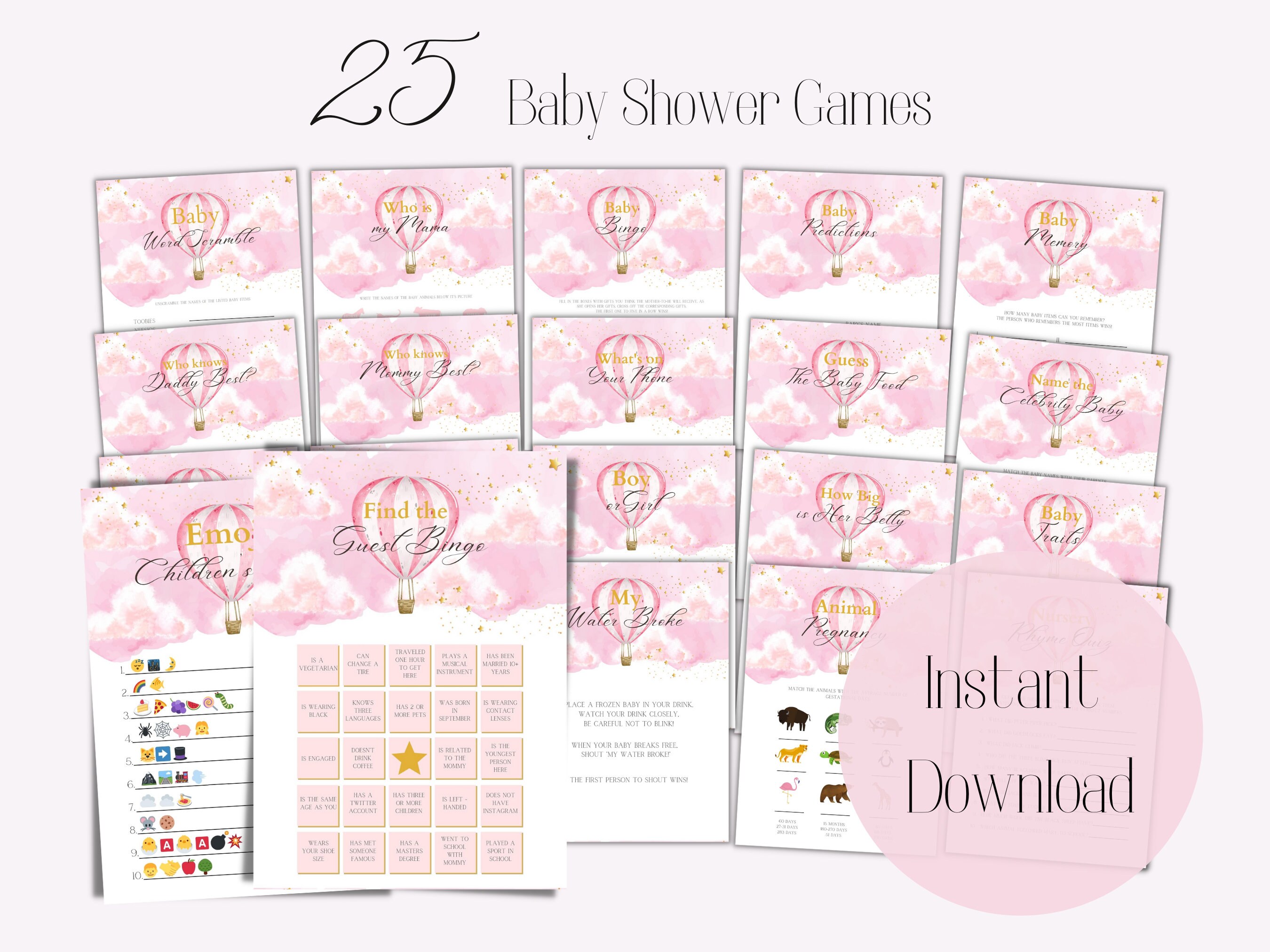 Baby Shower Games Printable Baby Shower Games Baby Shower - Etsy Canada
