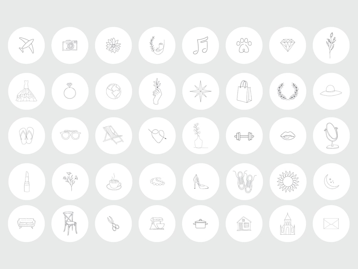 White Instagram Highlight Covers Instagram Highlight Cover White White