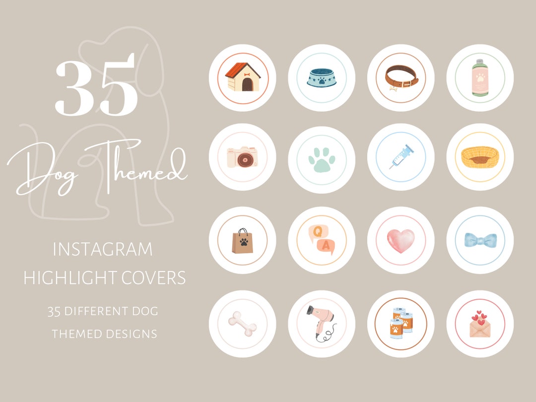 Dog Instagram Highlight Covers Pet Highlight Covers Cute Pet Story