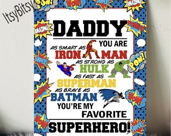 Super Dad Schild, Superhelden Schild, Super Papa Schild, Super Papa Schild, Geschenk für Papa, Geschenk für Papa, Vatertagsgeschenk, Super Papa überhaupt